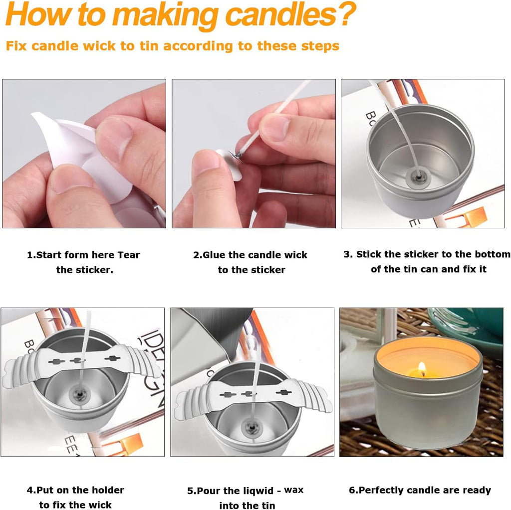 Candle Making Kit with Melting Pouring Pot&Beeswax&5pcs Candle Tins | Candle Making Kit for Home Decor&Gift,Bees Wax