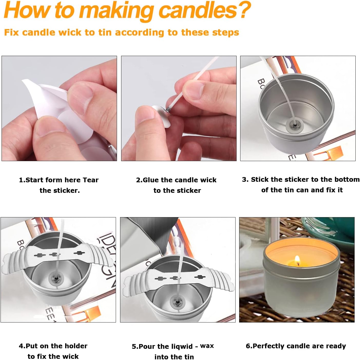 Candle Making Kit with Melting Pouring Pot&Beeswax&5pcs Candle Tins | Candle Making Kit for Home Decor&Gift,Bees Wax