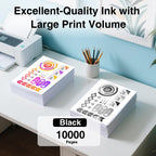 Compatible Ink Refill Bottles Replacement for Epson 502 Ink Black