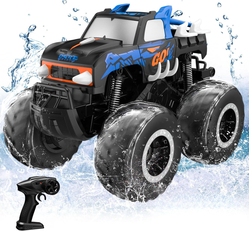 1:16 Amphibious Monster Truck All Terrain RC Car Toys | 2.4GHz 4WD Waterproof Remote control car, Double-Sided