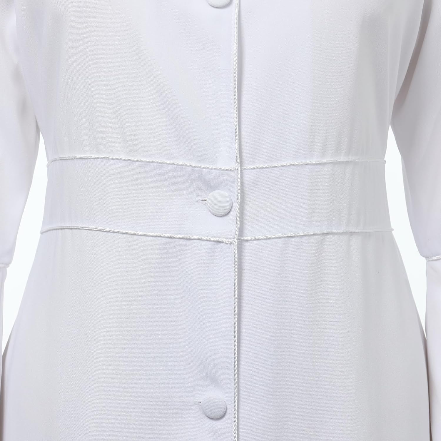 Church Clergy Dress Choir Robe for Women Flared Sleeves Button Mass Vestments