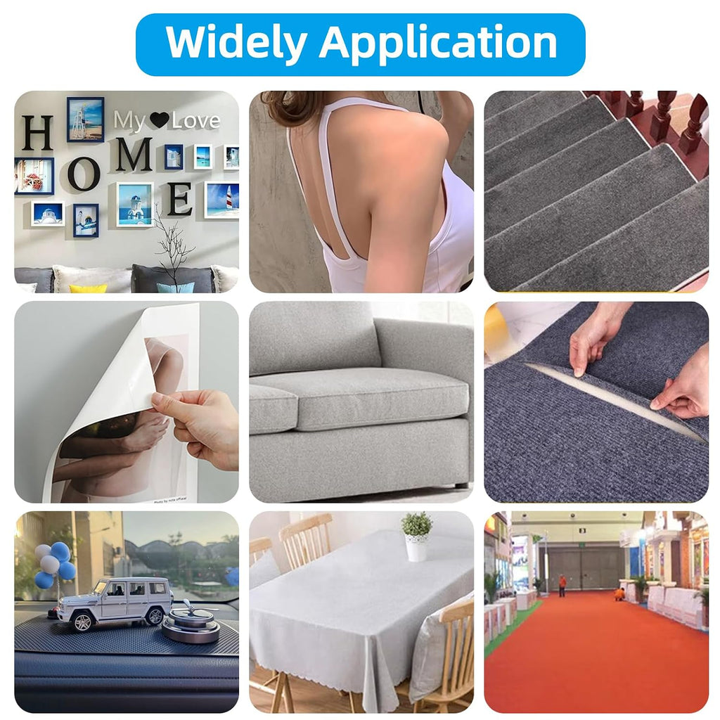 Grid Double Sided Fabric Tape Heavy Duty Double Stick Carpet Tape
