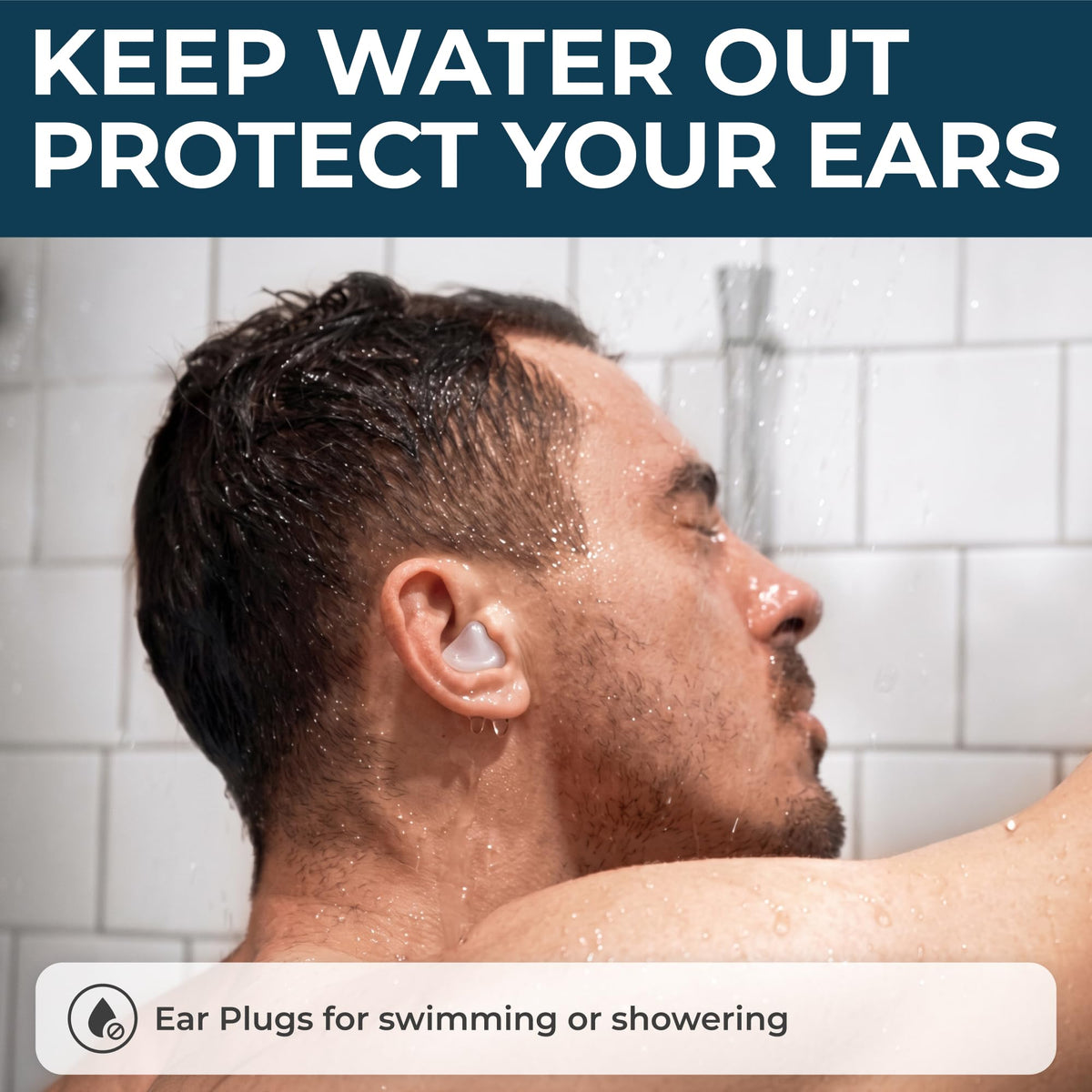 PQ Wax Ear Plugs for Sleeping, Silicone, Blue, 15 Count