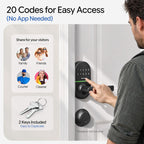 Keypad Door Lock with Handle, Smart Keyless Entry with Code for Front Door