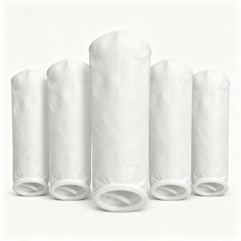 10 Micron Filter Bag Polypropylene 7"x32" with Plastic Ring
