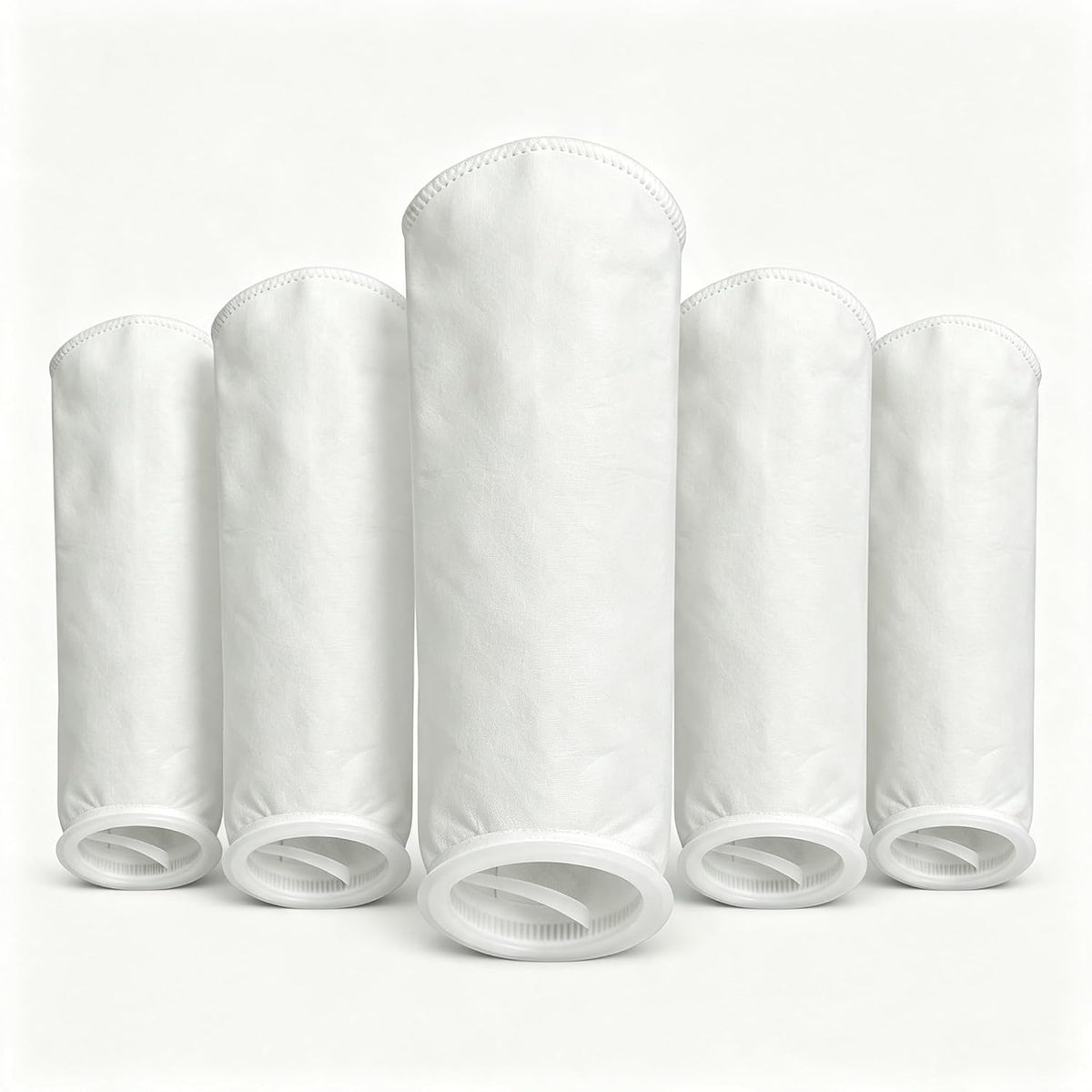10 Micron Filter Bag Polypropylene 7"x32" with Plastic Ring