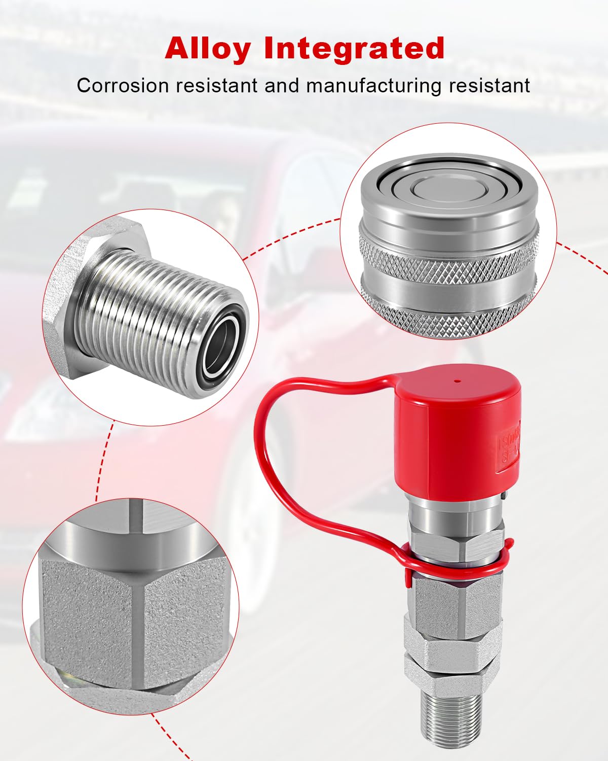 193-8335 Hydraulic Flat Face Quick Coupler Fit for CAT Loader