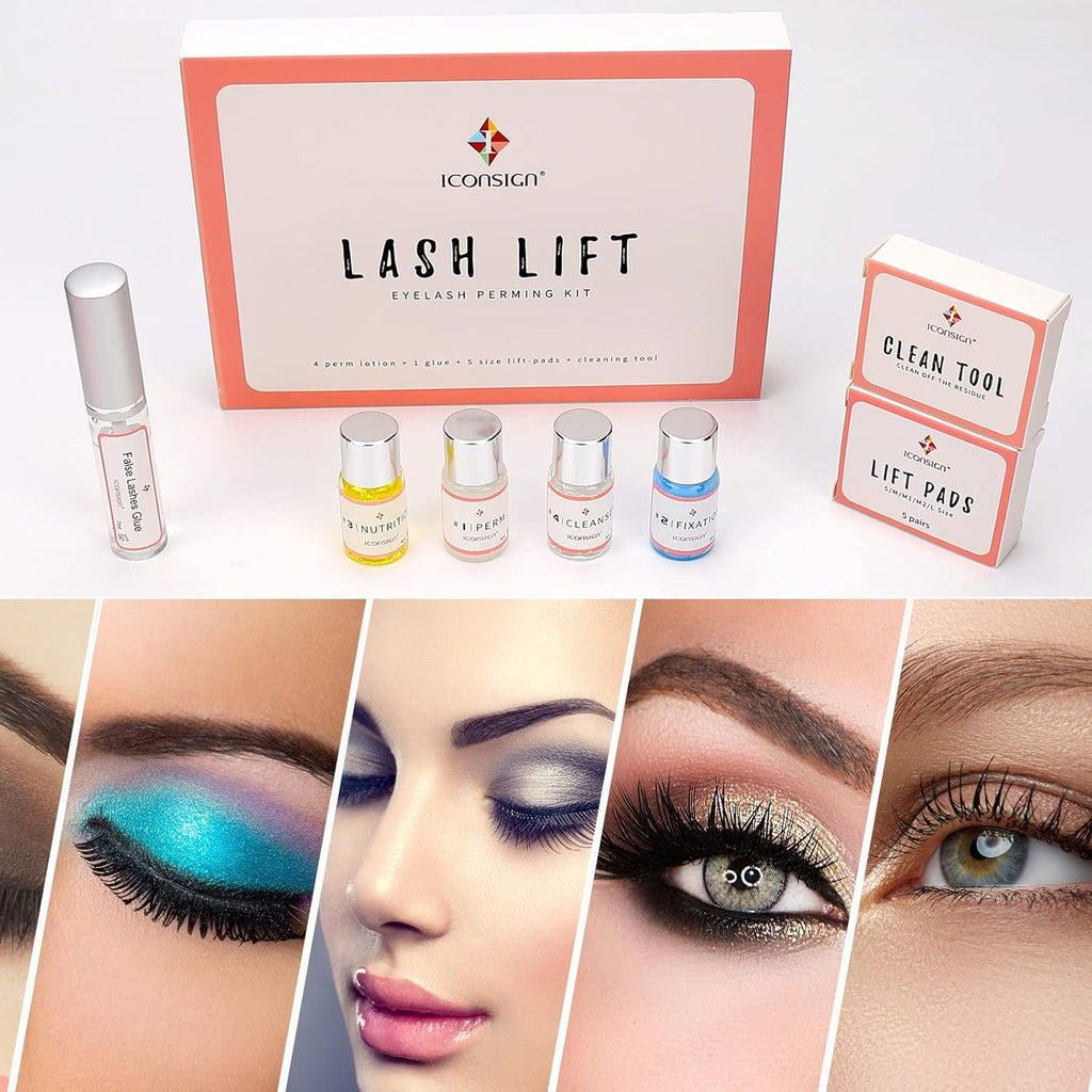 Lash Lift Kit, Eyelash Perm Kit, Professional Eyelash Curling Lash Extension Set, Glue Upgraded Version, Lash