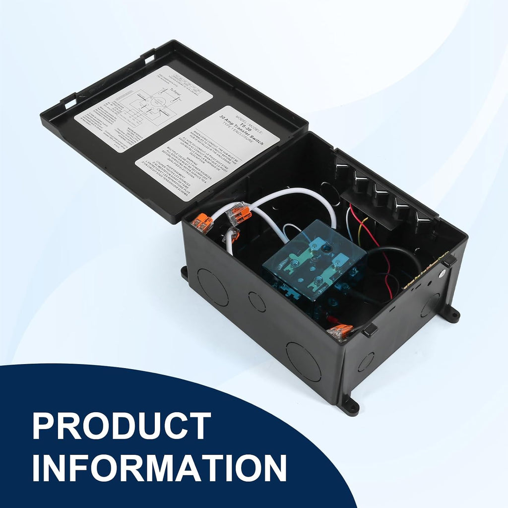 30 Amp Automatic Transfer Switch, Rated 120VAC Applied to RV