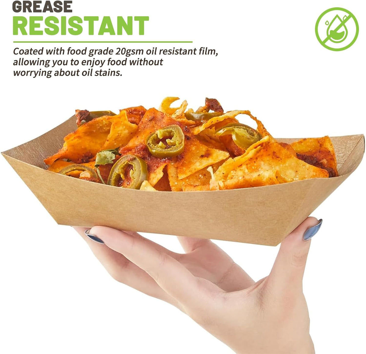 50 Pack 3 Lb Paper Food Trays