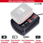 CMCB104 Fast Charger Compatible with Craftsman 20v V20 Lithium Battery