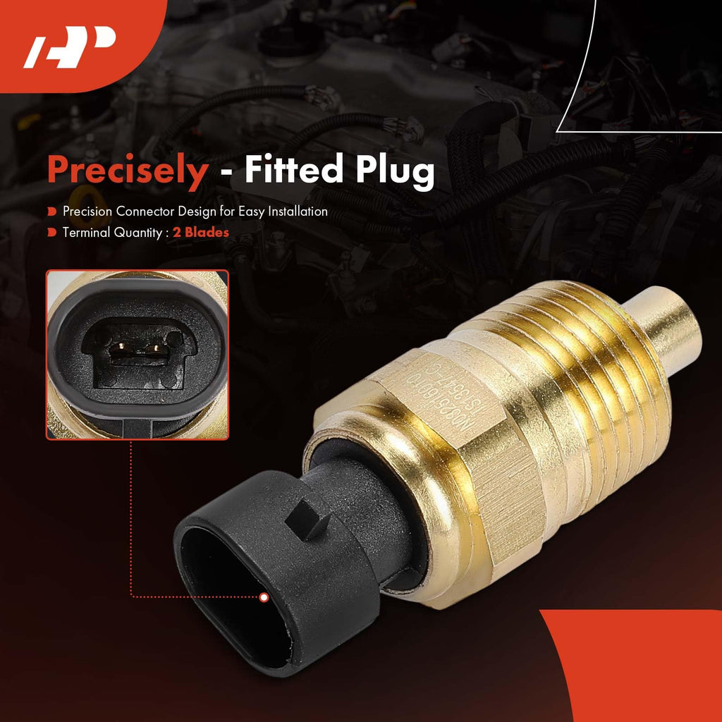 A-Premium Engine Coolant Temperature Sensor Compatible with Dodge