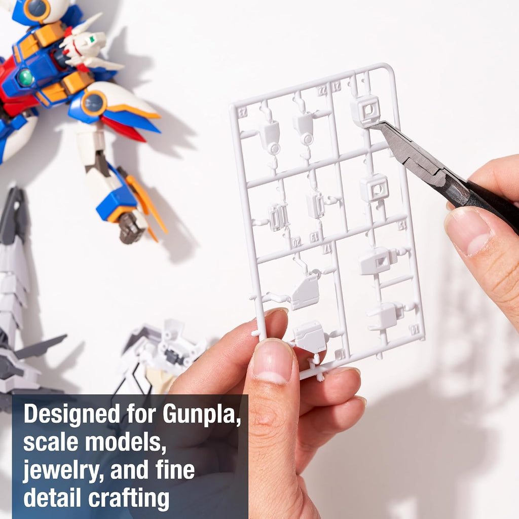 Single Blade Nipper for Plastic Model - Plastic Sprue Cutter - Gunpla, Gundam Model, Scale Model Building (Angled)