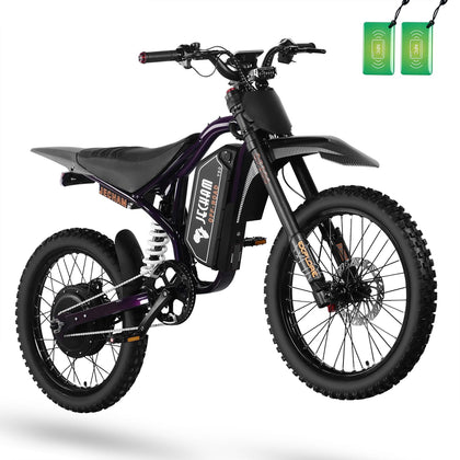 Peak 5000W Electric Off-Road E-Bike for Adults&Teens, 60V 32Ah Detachable Battery,130 Miles Max Range,53MPH Top