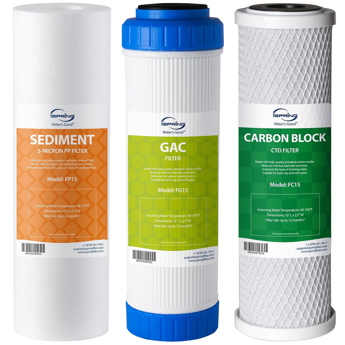 F3 Water Filter Set for Under Sink Water Filter System RCC7AK/US31