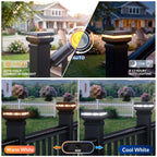 4 Pack 36 in x 6 ft Modular Aluminum Deck Railing Kit with Light
