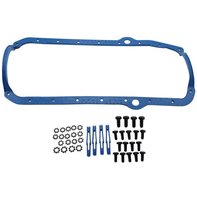 Oil Pan Gasket Rms Rubber w/Steel Core Oil Pan Gasket fit for Chevy 1955-85 SBC 350