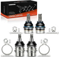 A-Premium Front Upper & Lower Ball Joint Kit, Compatible with Jeep