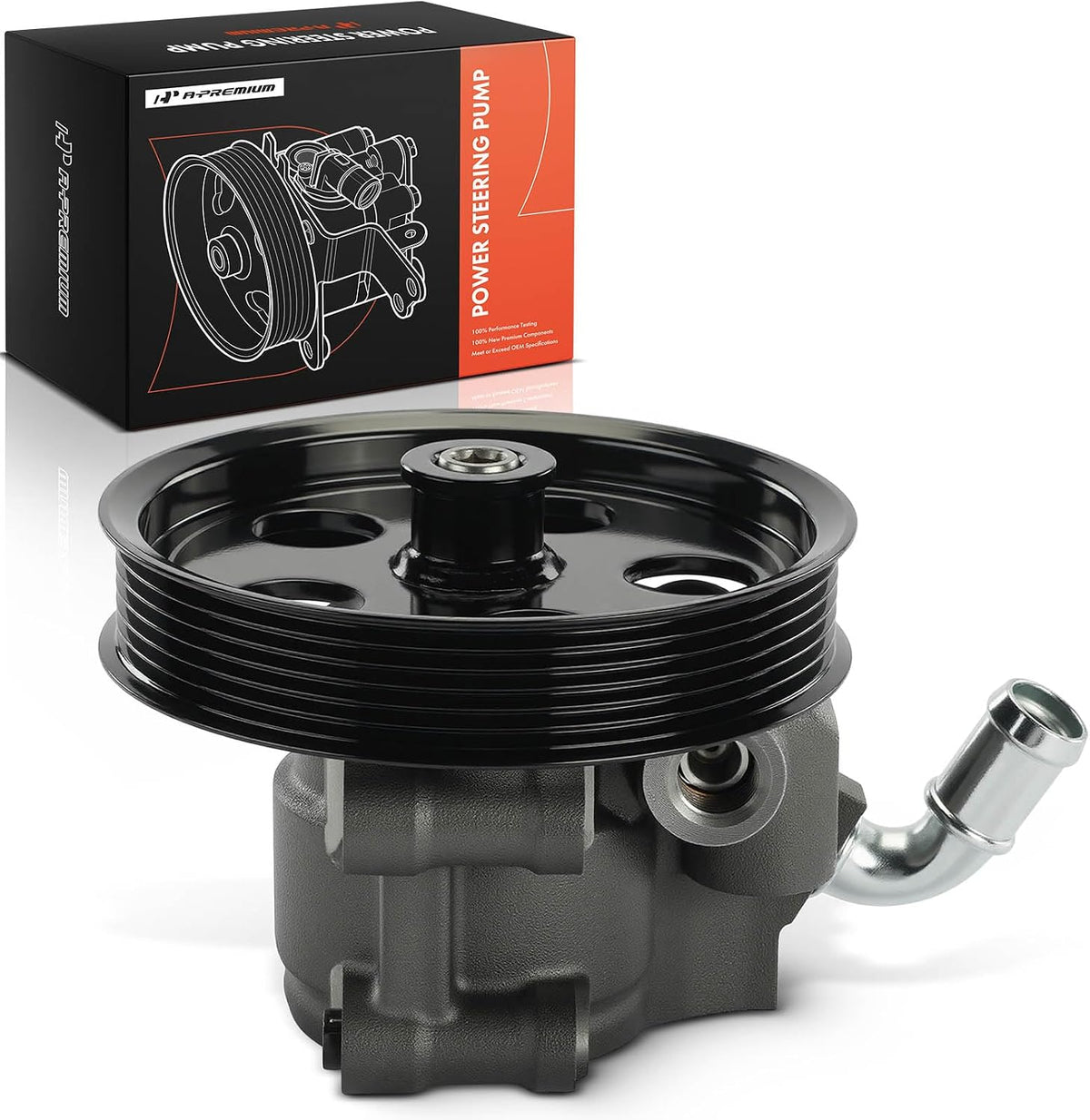A-Premium Power Steering Pump, with Pulley Compatible with Ford