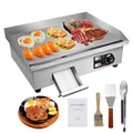 22" Electric Countertop Flat Top Griddle Grill 1600W 110V