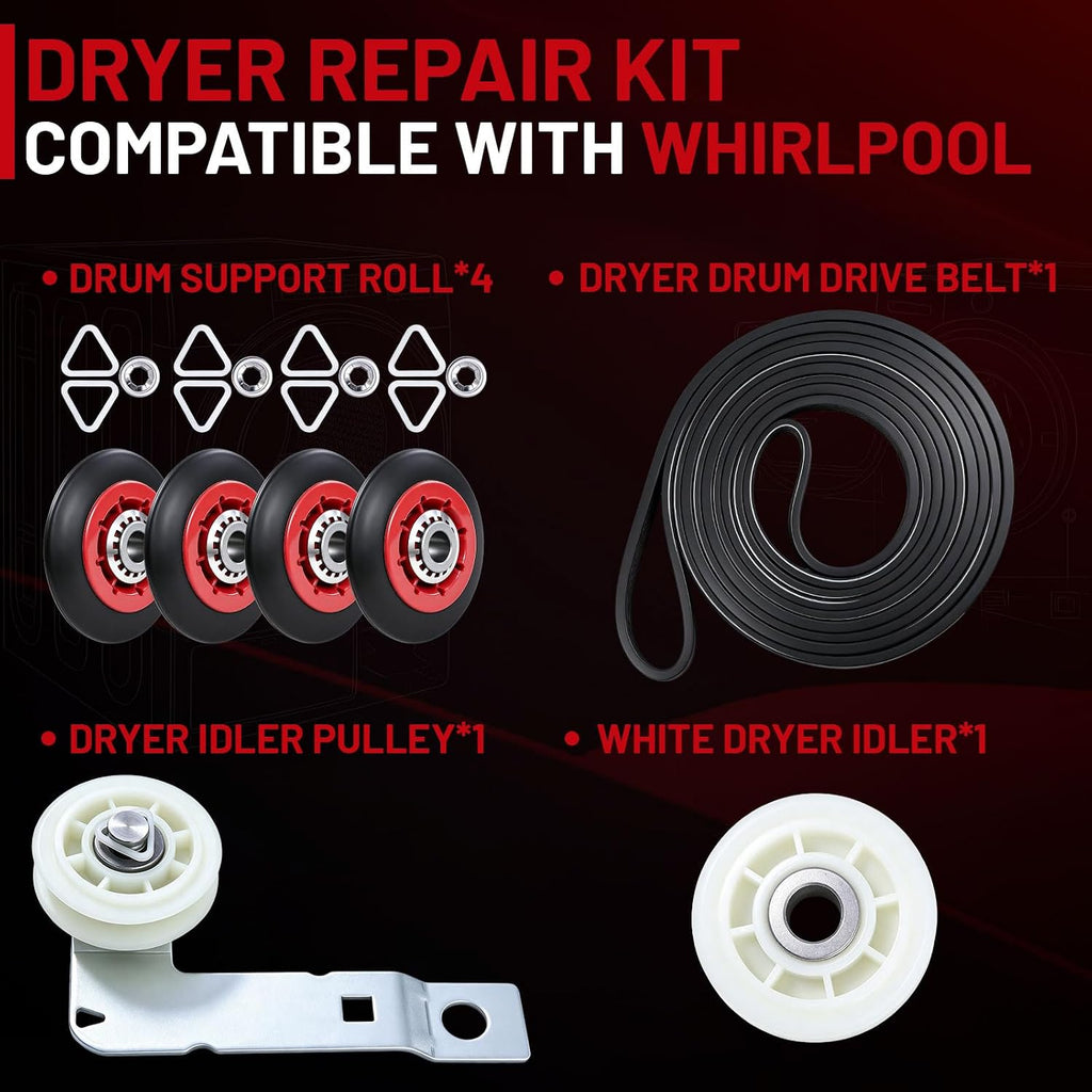 WED8300SW0 WED9200SQ0 WED9050XW1 WED9150WW0 WED8300SW2 Dryer Repair Kit
