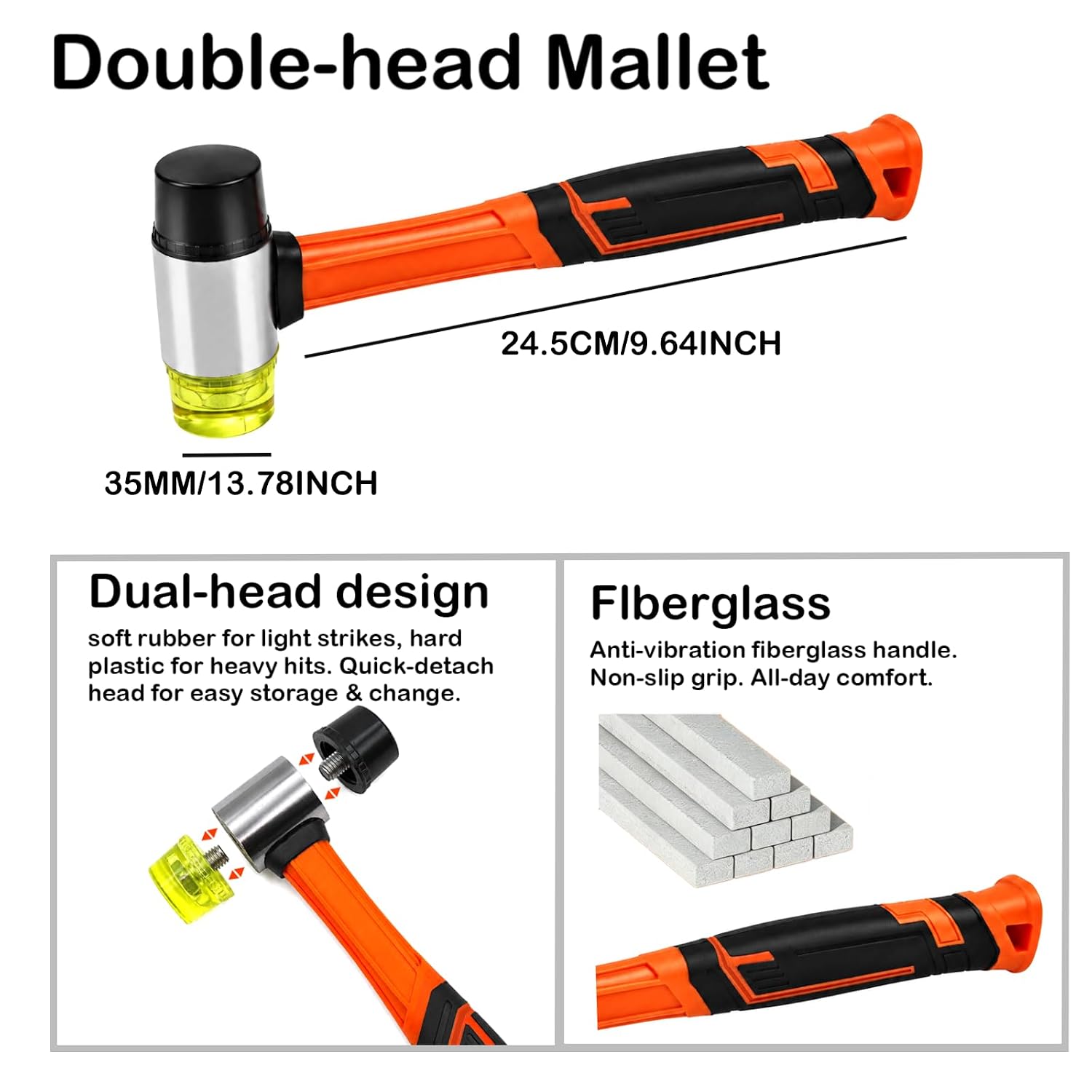 Laminate Wood Flooring Installation Kit, Vinyl/LVP Flooring Tools,Tapping Block with Handle,Pull Bar,Rubber