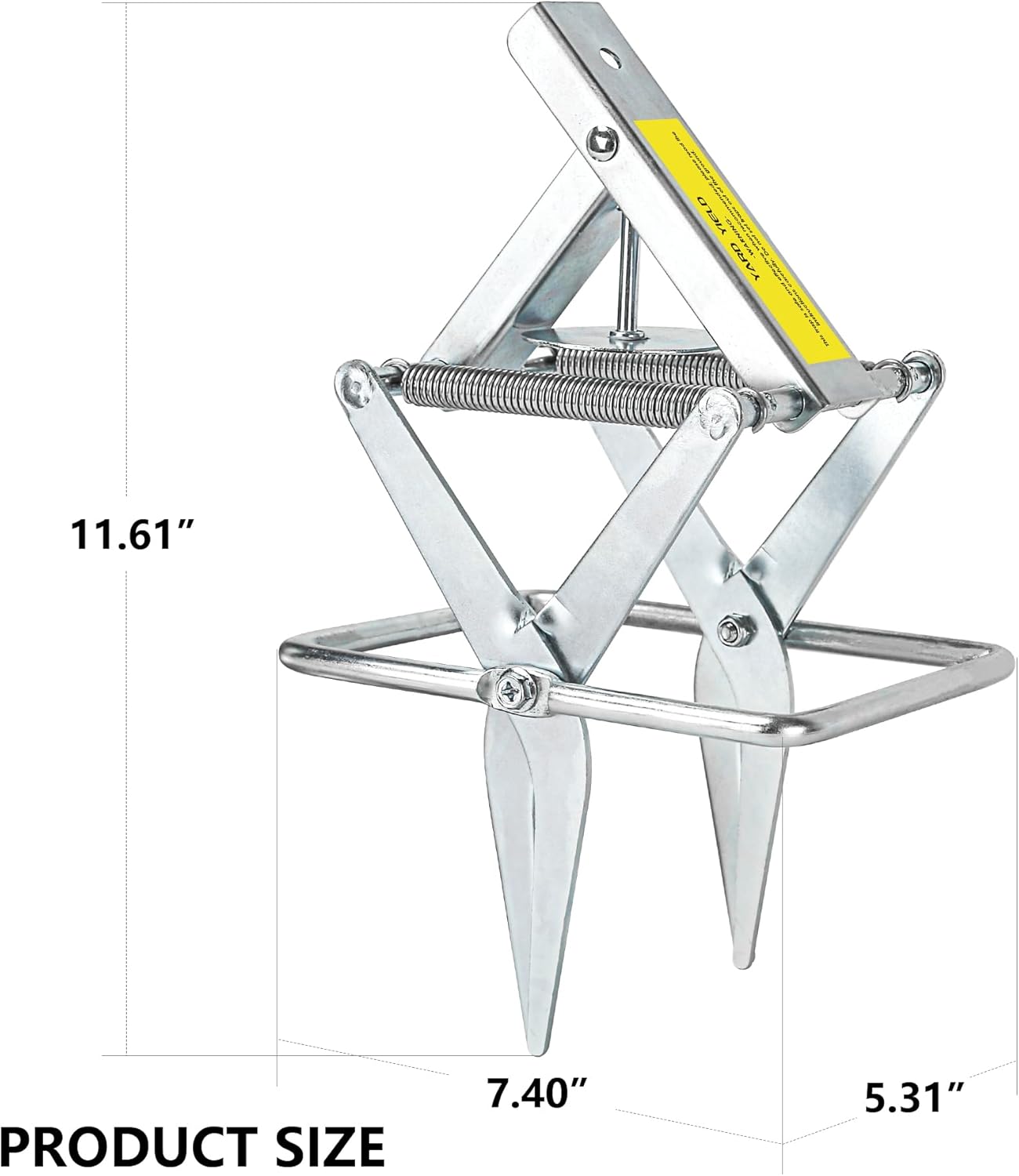 Mole Trap,Galvanized Steel Scissor Trap,Reusable and Easy-Set Quick Capture Solution for Moles and Gophers in Lawns