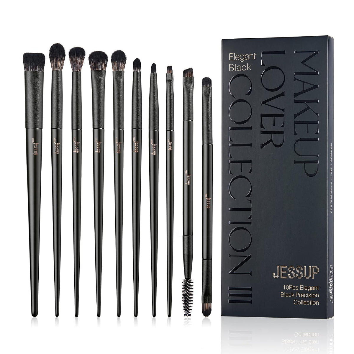 Eyeshadow Brush Set 10pcs Eye Makeup Brushes for Blending T337