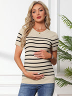 Maternity Work Top Formal Stretchy Knit Pullover
