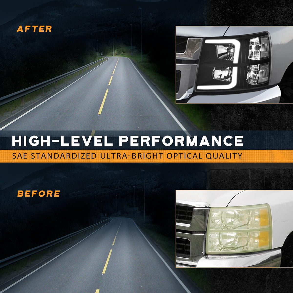 LED Headlights for 2007-2013 Chevy Silverado