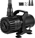 100W Pond Pump, Adjustable Flow 690~1,800GPH Fountain Pump
