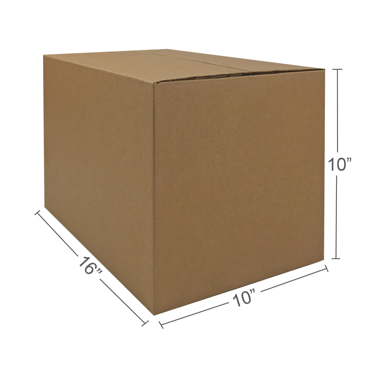 Cardboard Moving Boxes - 25-Pack, Small, 16" x 10" x 10", Brown
