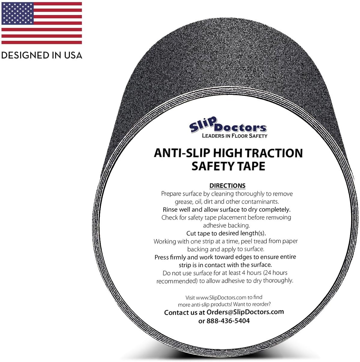 Anti-Slip Tape for Stairs, Ramps & Decks (12" x 15 FT) – Roll of High Traction Adhesive Grip Tape for Cutting