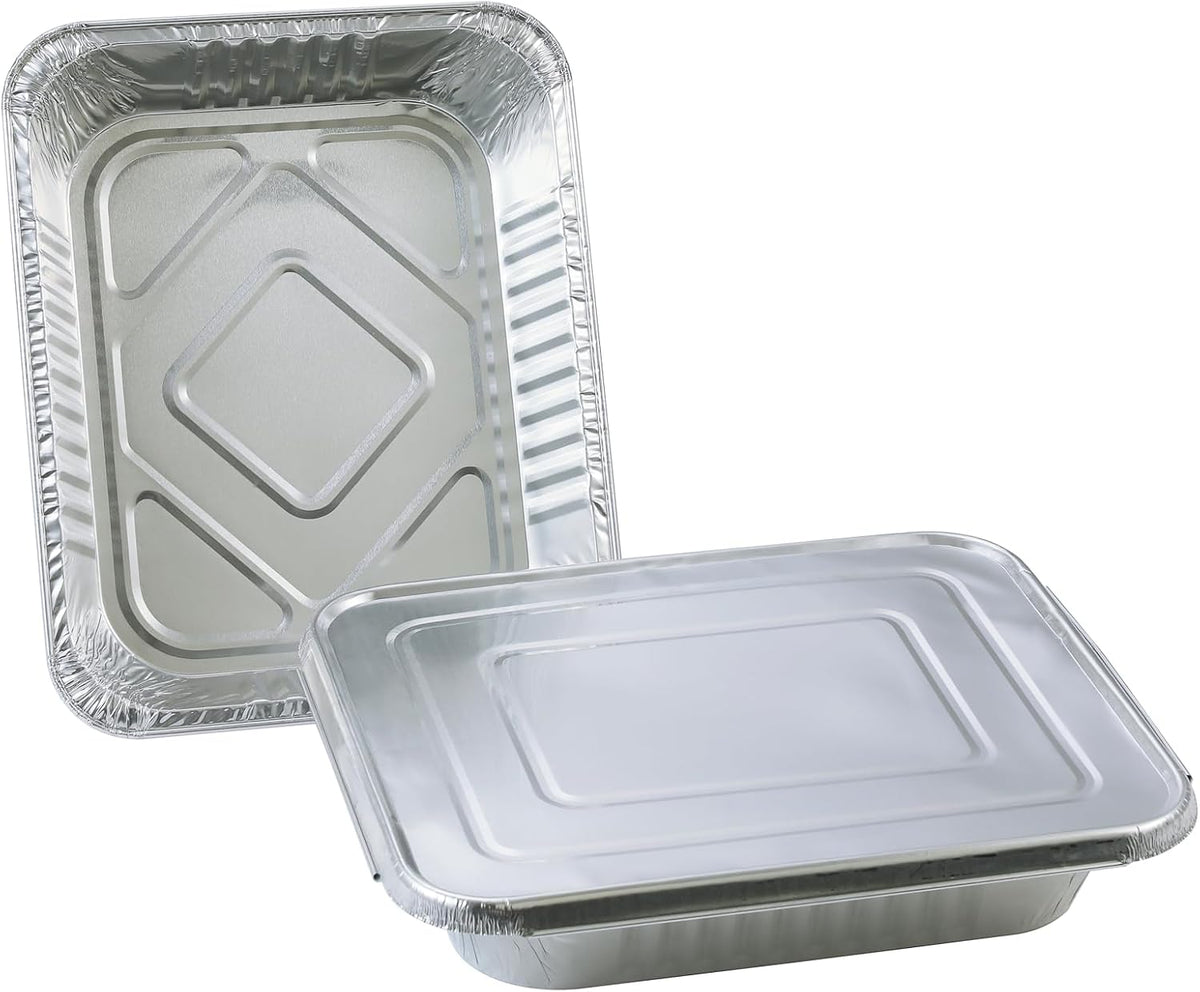 Disposable (25pack) 9x13 Aluminum Foil Pans with Lids,Baking Pans
