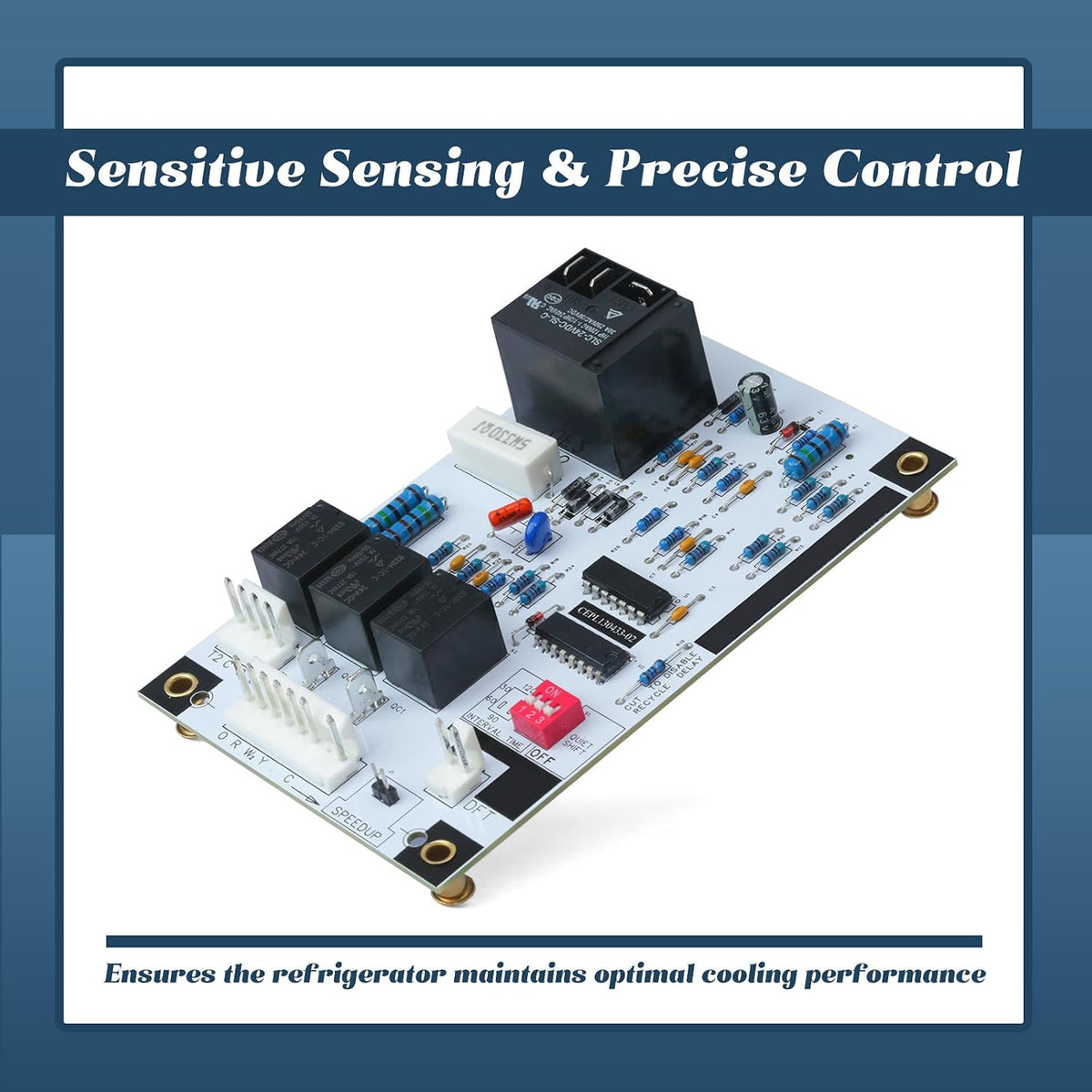 CEBD430433-10A Defrost Control Board Replacement for Carrier for Bryant for Payne Refrigerators Freezers, Replace HK32EA003 HK32EA008 CES0130076-00 1185790 CEPL130433-01 Control Board