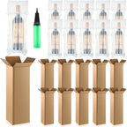10 Sets Wine Bottle Shipping Boxes with Inflatable Travel Bags & Pump