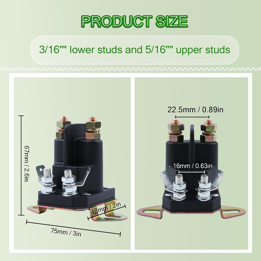 MAQIMA 117-1197 Starter Solenoid Compatible with Toro Timecutter Exmark