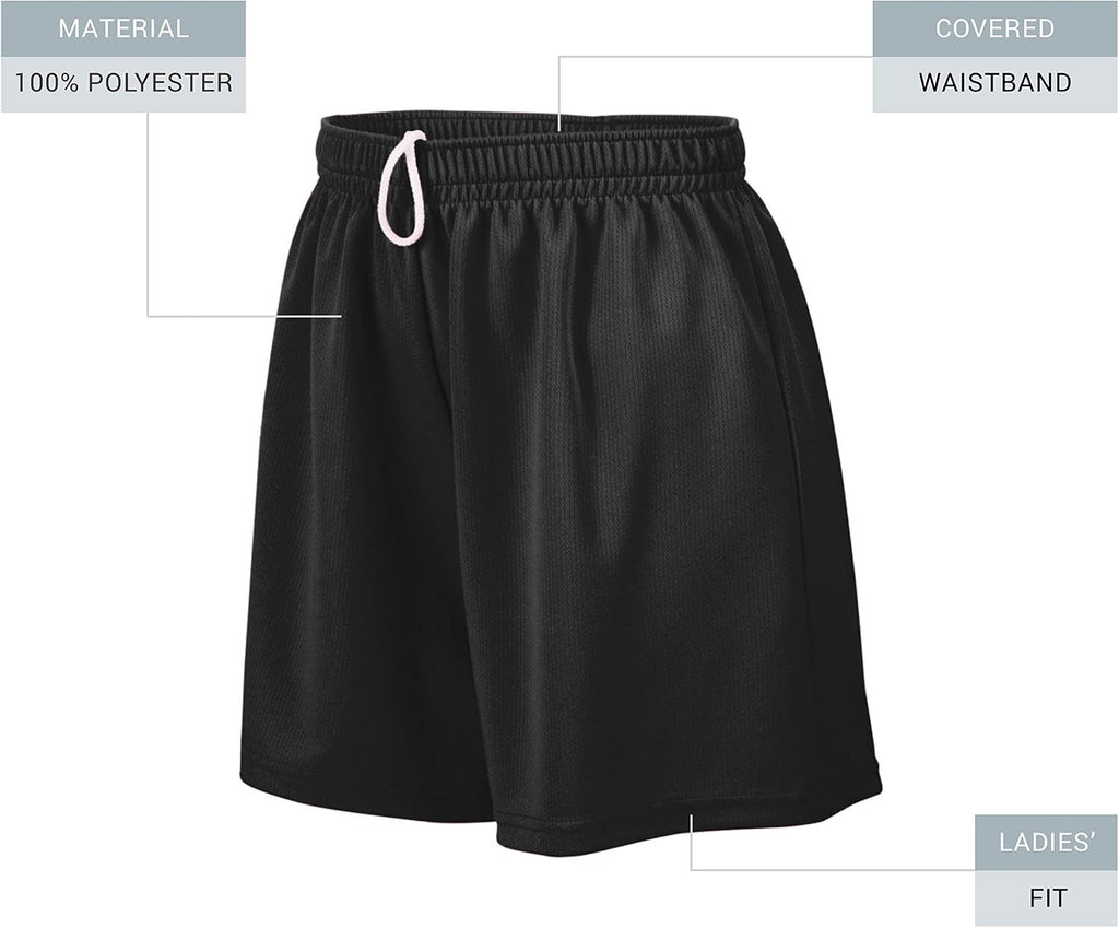 Girl's Moisture-Wicking Mesh Athletic Teen Workout Sports Shorts
