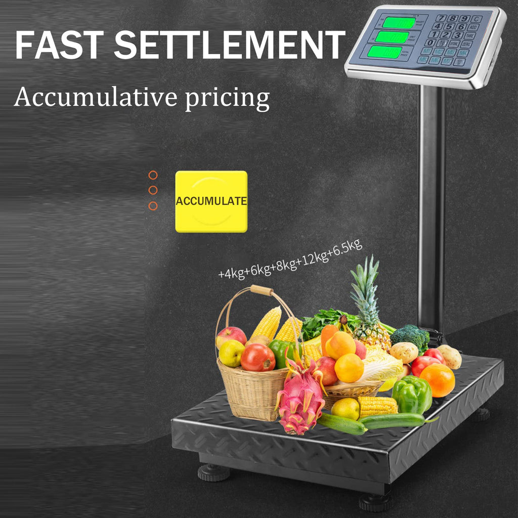660lb Industrial Platform Scale, Digital Scale, 135° Rotate