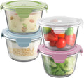 16oz Glass Meal Prep Containers, Airtight 2 Cup Glass Storage Containers with Lids, Heat-Resistant BPA-Free