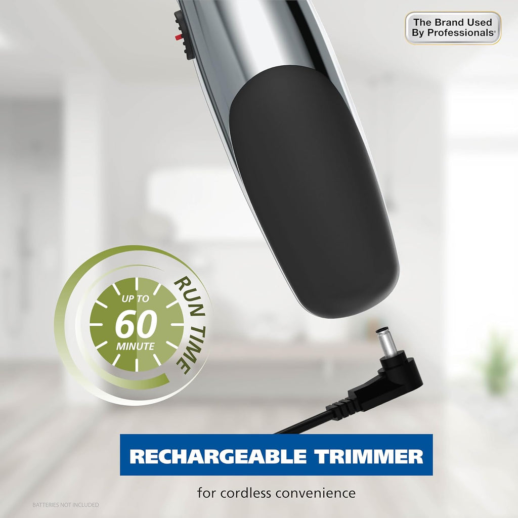 Groomsman Rechargeable Beard Trimmer kit for Mustaches, Nose Hair, and Light Detailing and Grooming with Bonus