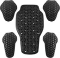Universal Motorcycle Back Protector Insert, CE Level 2 Armor Insert Pads Set of 5pcs Level 1 Back Armor Protection