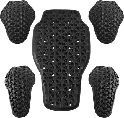Universal Motorcycle Back Protector Insert, CE Level 2 Armor Insert Pads Set of 5pcs Level 1 Back Armor Protection