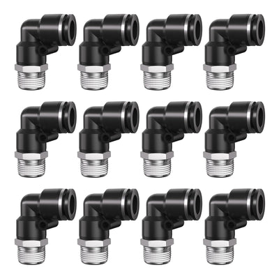 CNZG PNEU 1/4 Push to Connect Fittings npt Thread to 5/16 Air Line Quick