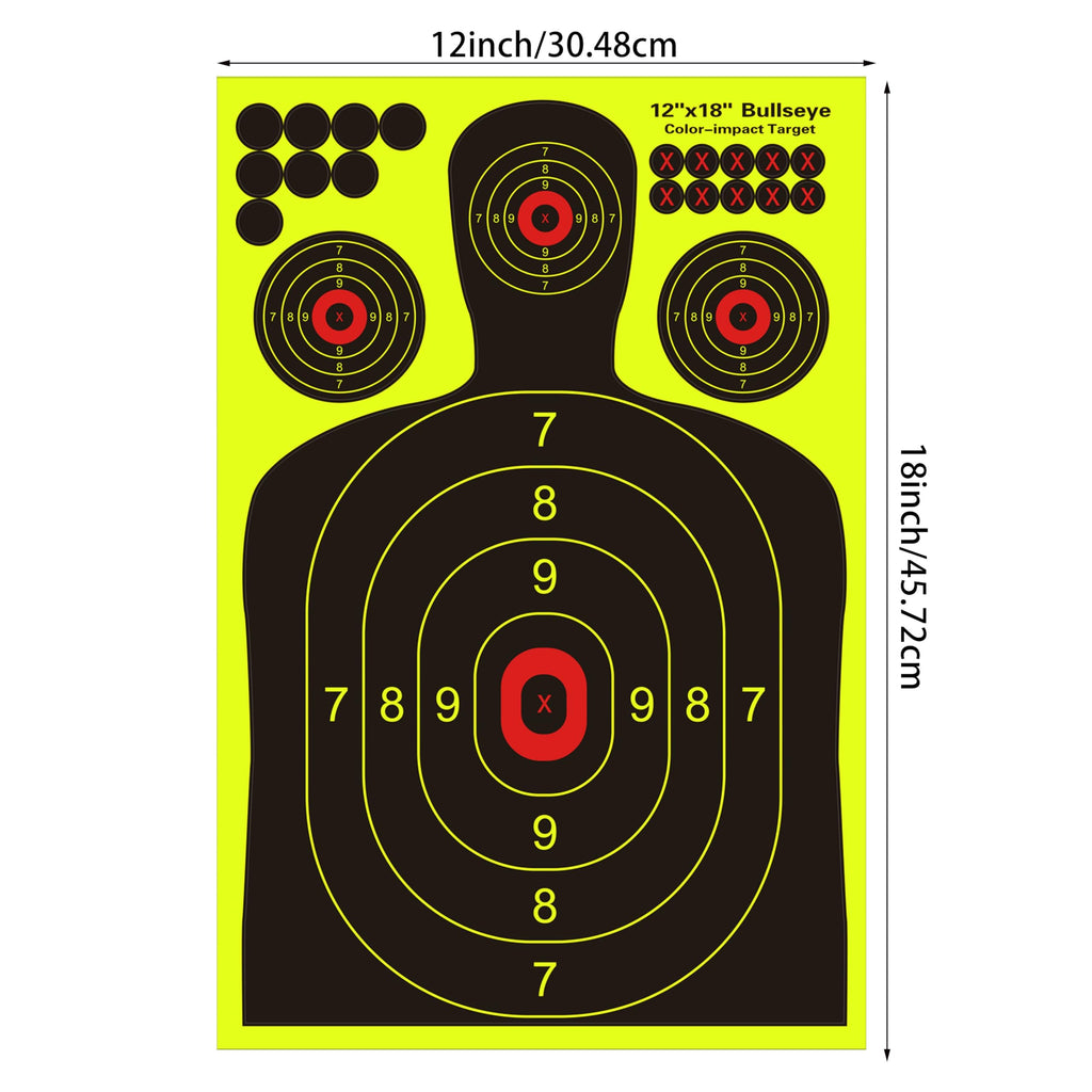 12x18 inch Silhouette Splatter Targets