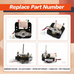 Mhrxusd WR60X10238 Refrigerator Condenser Fan Motor Compatible with GE