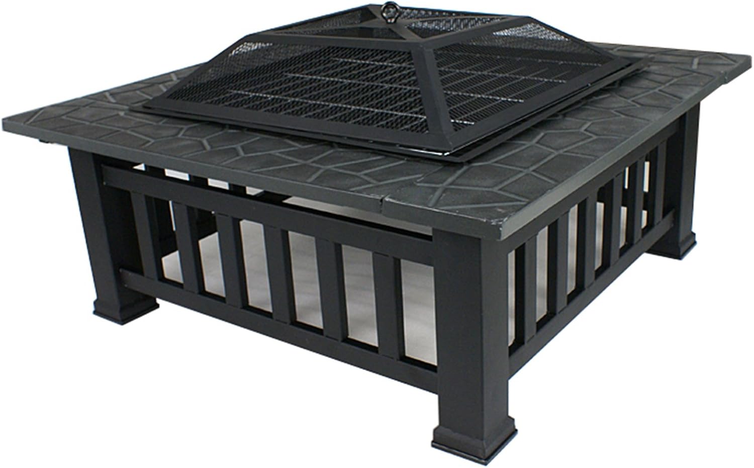 Outdoor Heavy Steel Fire Pit Wood Burning Fireplace Patio Backyard Heater Steel Firepit Bowl