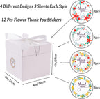 12Pack Small Gift Boxes with Lids, White Gift Boxes with Ribbon for Birthday, Present Packing, Party Favor, Candle