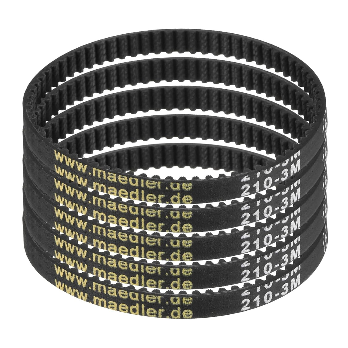 uxcell 5pcs HTD-3M Rubber Timing Belt 70 Teeth, 210mm L x 6mm Wd x 2.4mm H