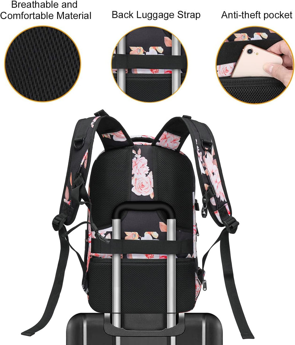 Camera Backpack, DSLR/SLR/Mirrorless Photography Camera Bag, Black | Peony Waterproof Hardshell Case with Tripod